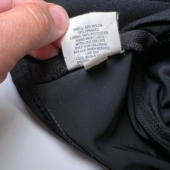 🌻Converse Tankini Top *ONLY* w/ Turquoise Stone-like Detailing on Neck Ties sz L - Picture 6 of 7